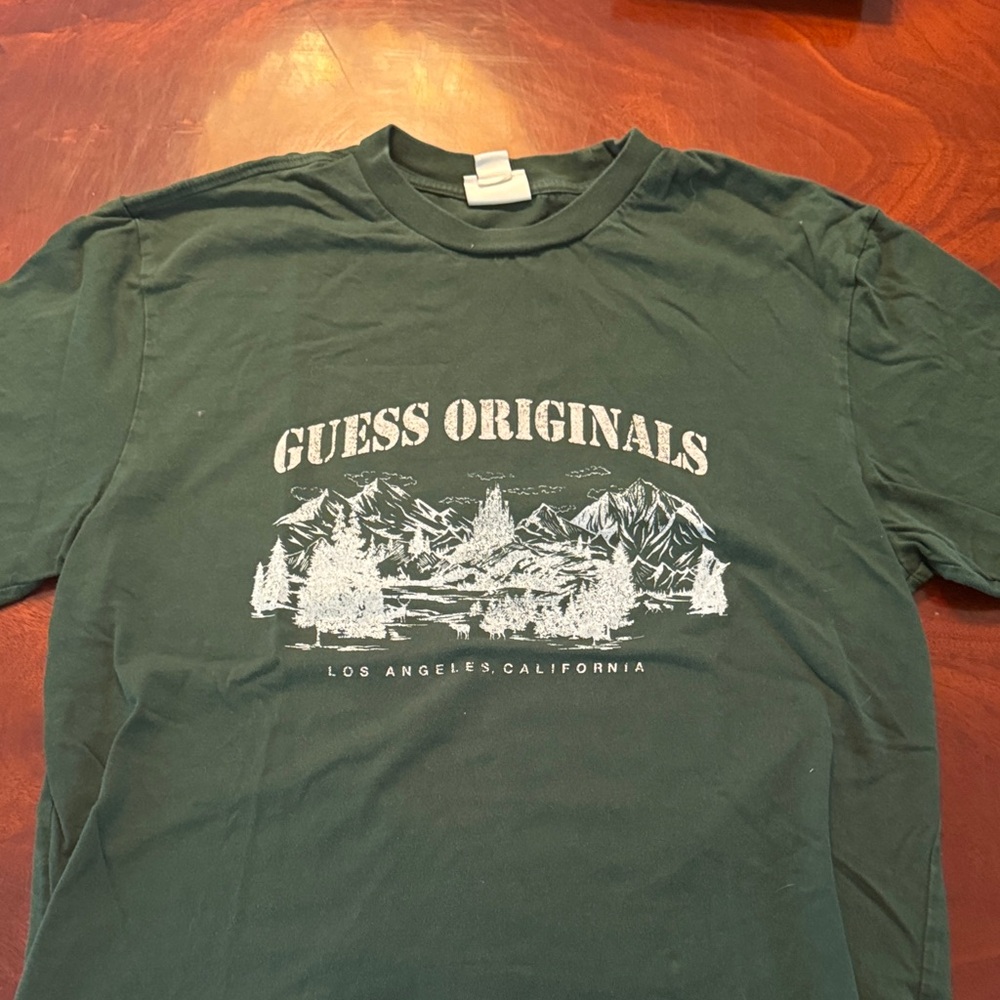 Vintage Guess Green Shirt
